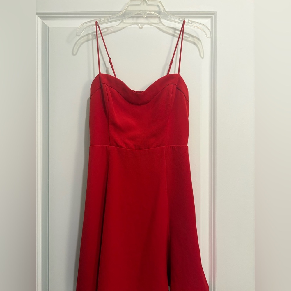 Abercrombie & Fitch Red Mini Dress Sweetheart Neckline